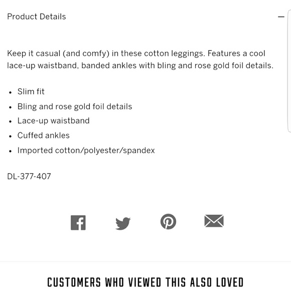 Nwt Victorias Secret PINK Rose Gold Bling Leggings - Picture 6 of 8